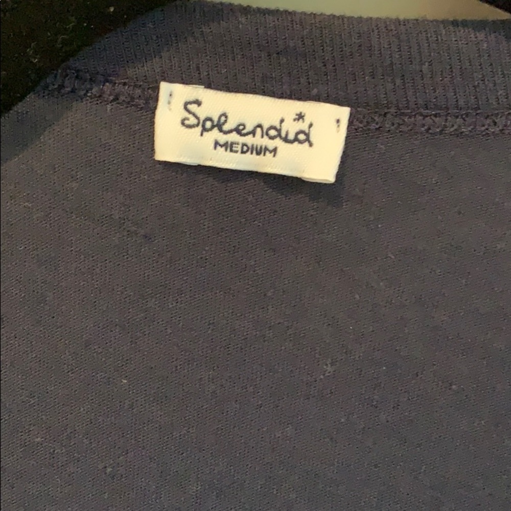 Splendid Navy Button Down Medium - image 4